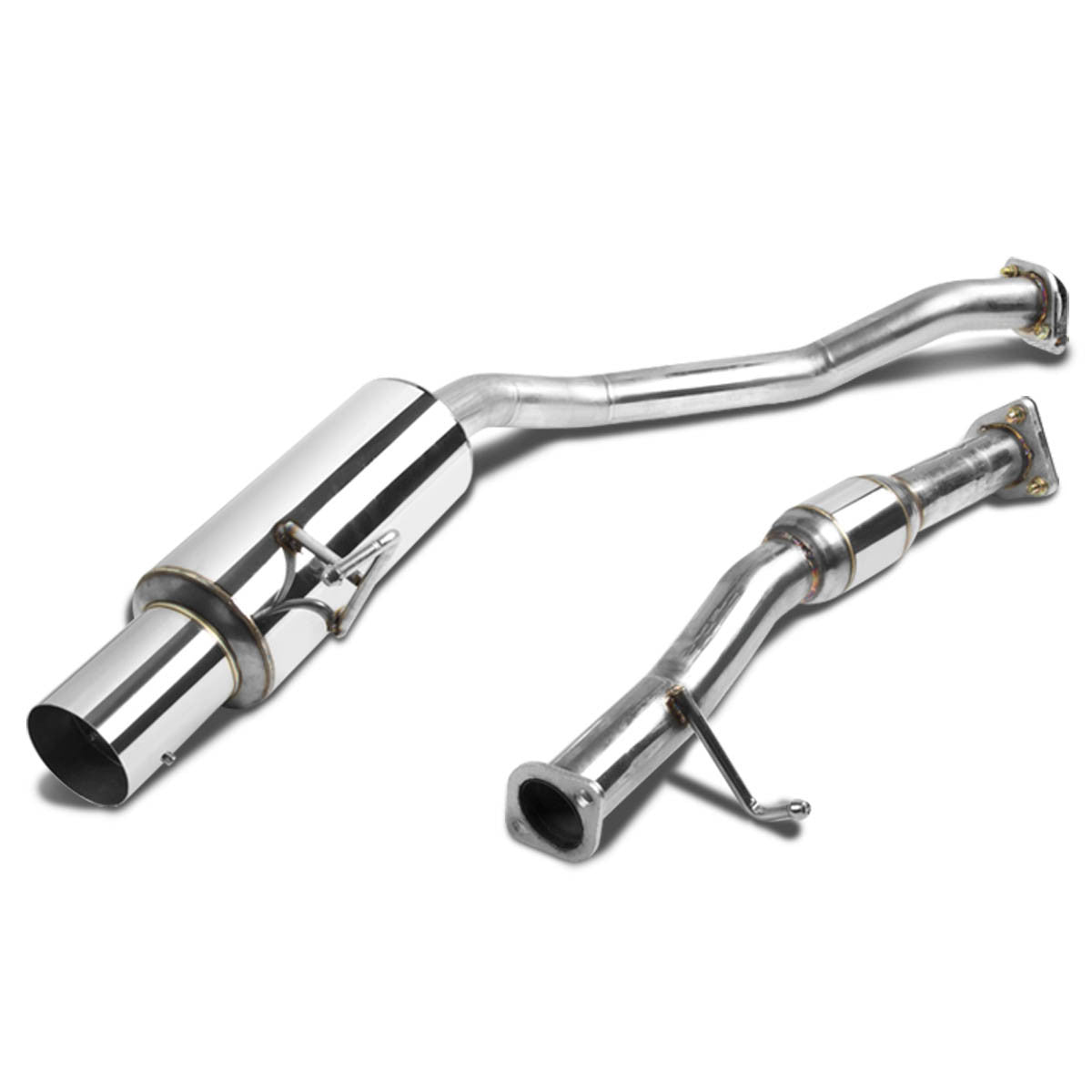 J2 Engineering, 00-03 Honda S2000 Catback Exhaust System w/4 in. OD Muffler Tip