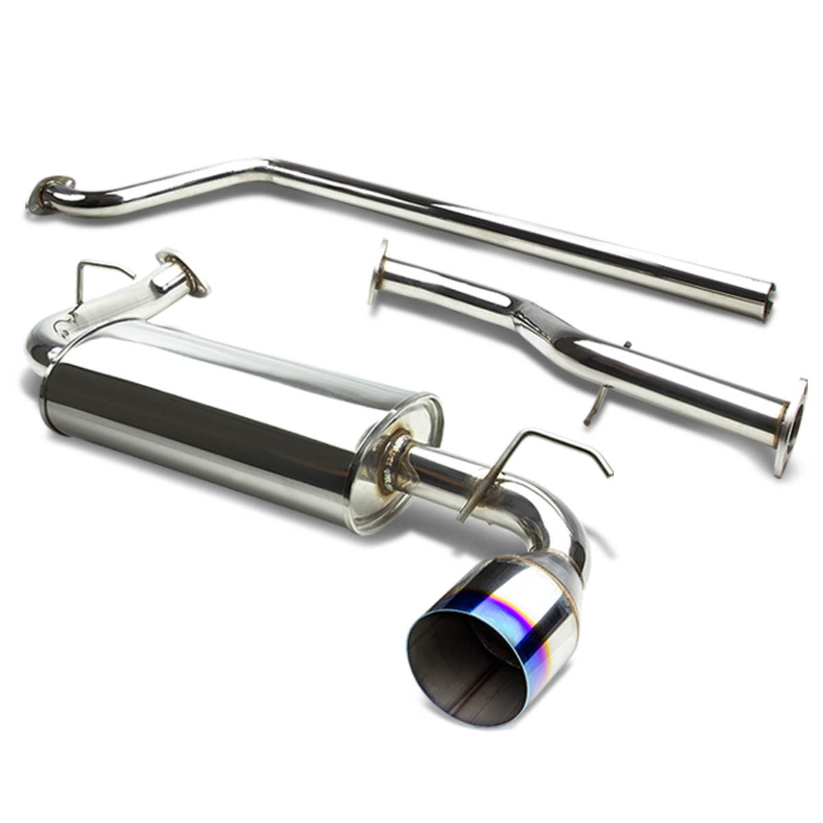 J2 Engineering, 00-05 Dodge Neon SOHC Base SE SXT LE R/T ACR LX ES Catback Exhaust w/4.75 in. OD Burnt Muffler Tip