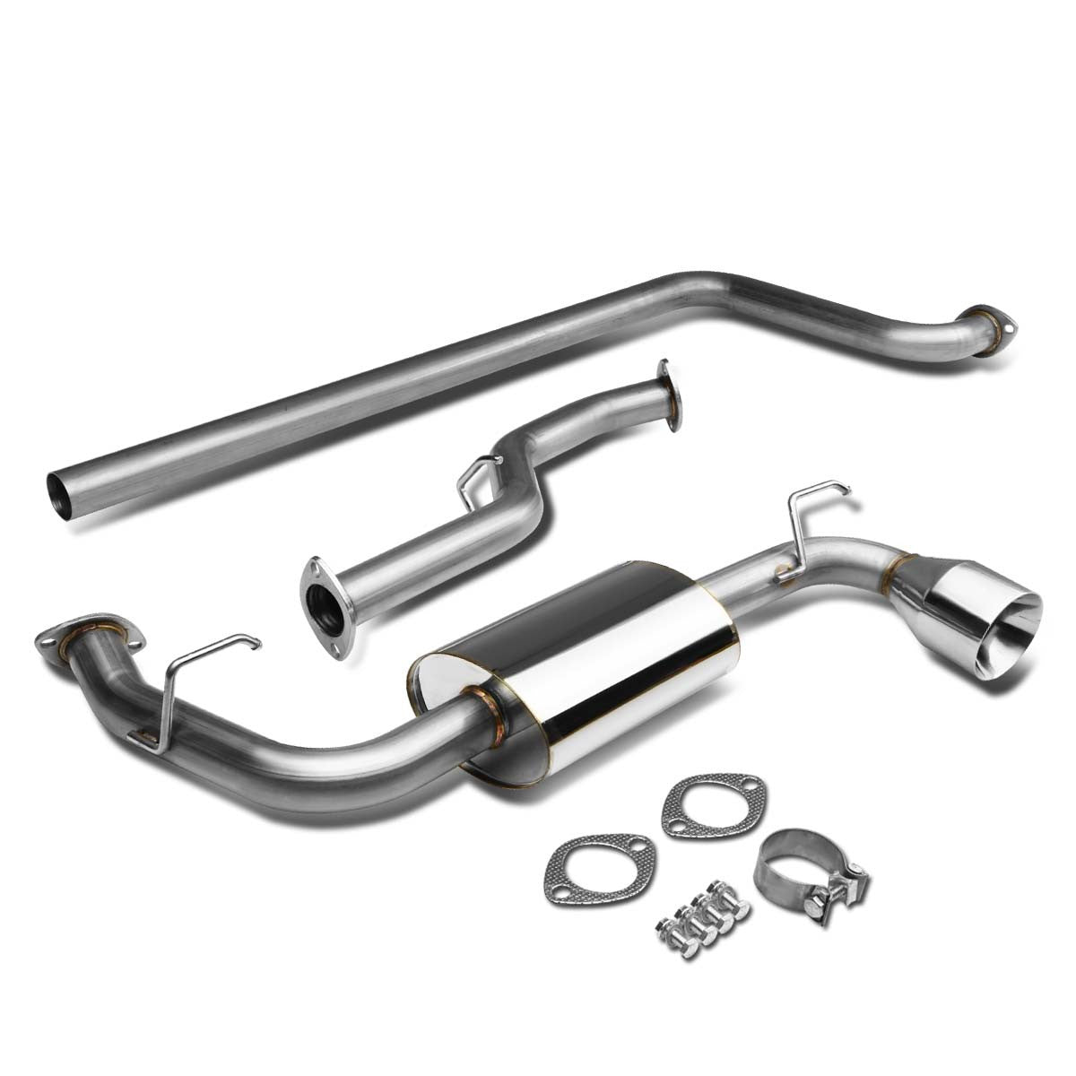 J2 Engineering, 00-05 Dodge Neon SOHC Base SE SXT LE R/T ACR LX ES Catback Exhaust w/4.75 in. OD Double Walled Tip