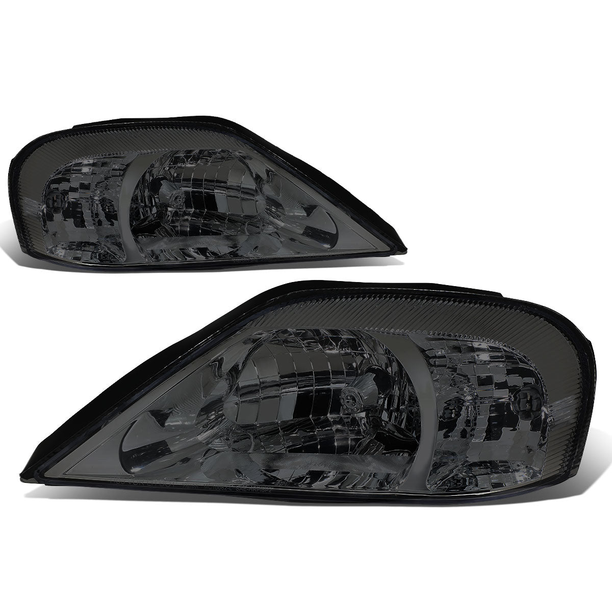 DNA Motoring, 00-05 Mercury Sable Headlights - Smoked Housing Clear Corner