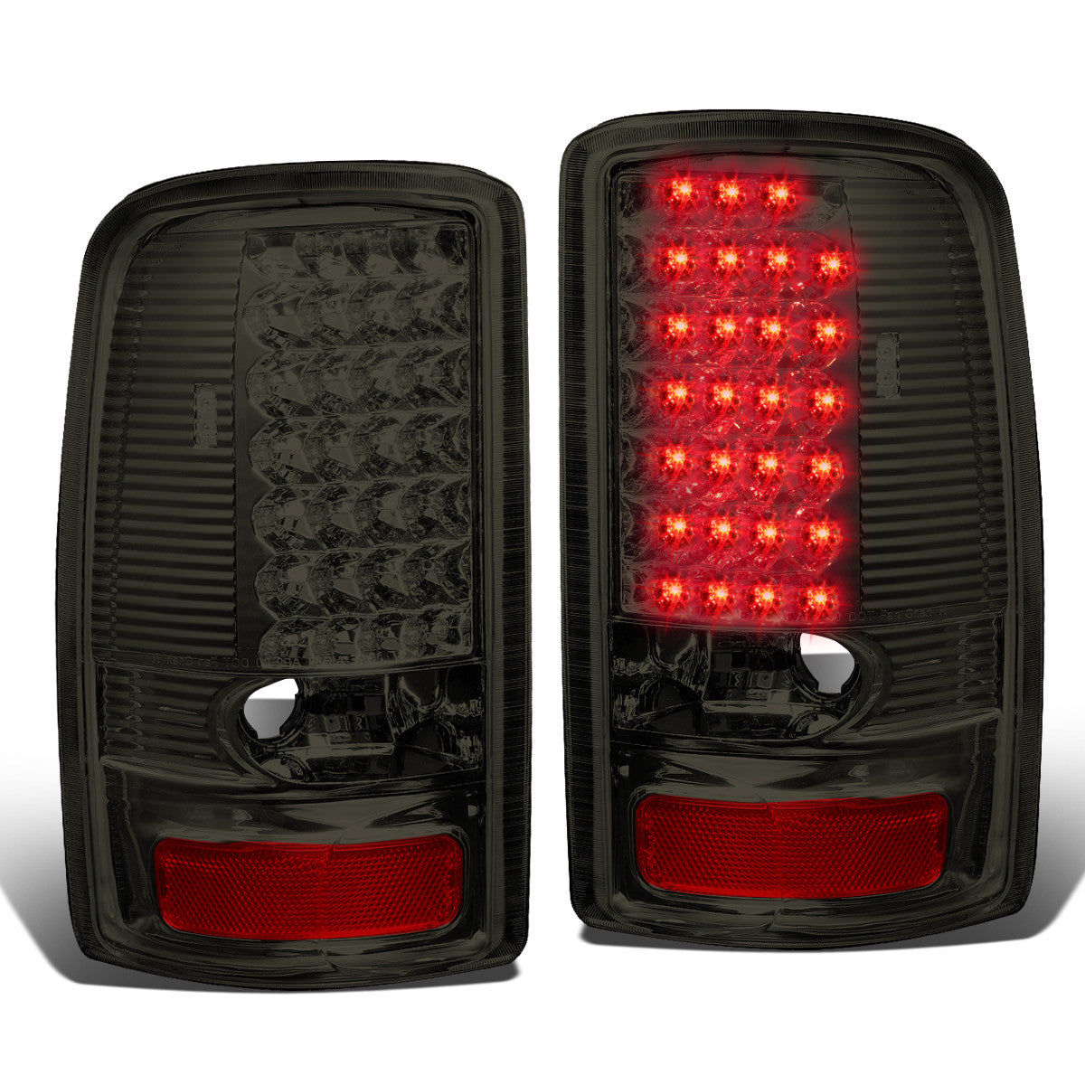 Nuvision Lighting, 00-06 GMC Yukon XL Chevy Suburban 1500 2500 Tahoe LED Tail Lights - Smoked