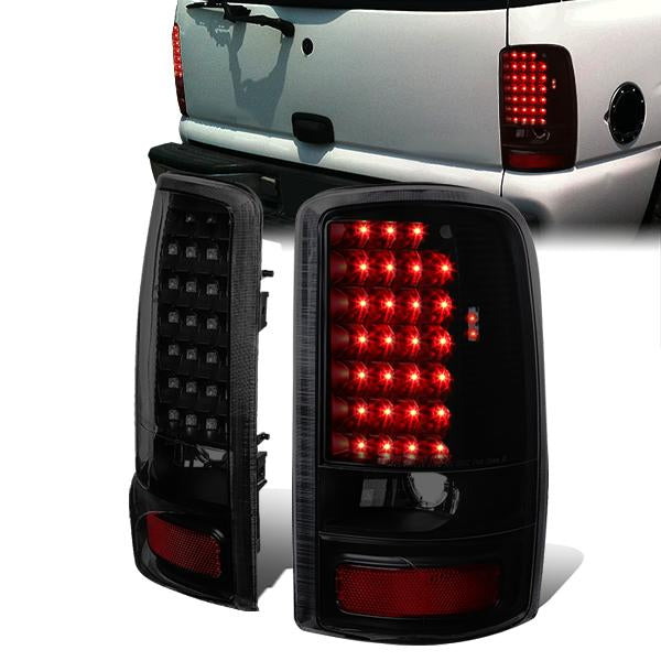 Nuvision Lighting, 00-06 GMC Yukon XL Chevy Suburban 1500 2500 Tahoe LED Tail Lights - Tinted