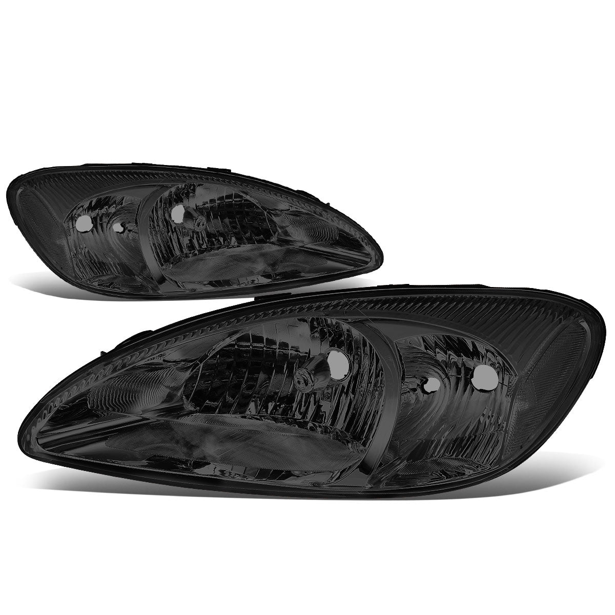 DNA Motoring, 00-07 Ford Taurus Headlights - Smoked Housing Clear Corner