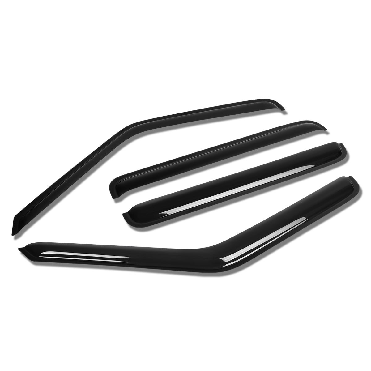 CAAP, 01-04 Chevy S10 GMC Sonoma Tape-On Wind Deflectors Window Visors