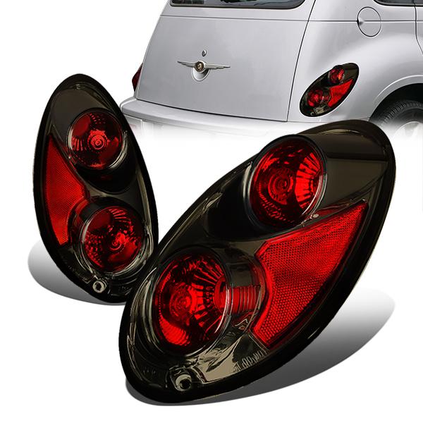 Nuvision Lighting, 01-05 Chrysler PT Cruiser Rear Brake Tail Lights - Altezza Style - Smoked Housing