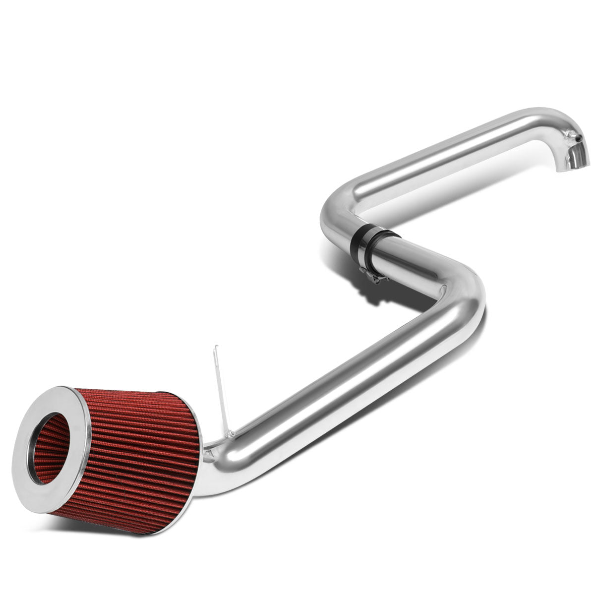 J2 Engineering, 01-05 Honda civic EX Aluminum Cold Air Intake w/Red Cone Filter