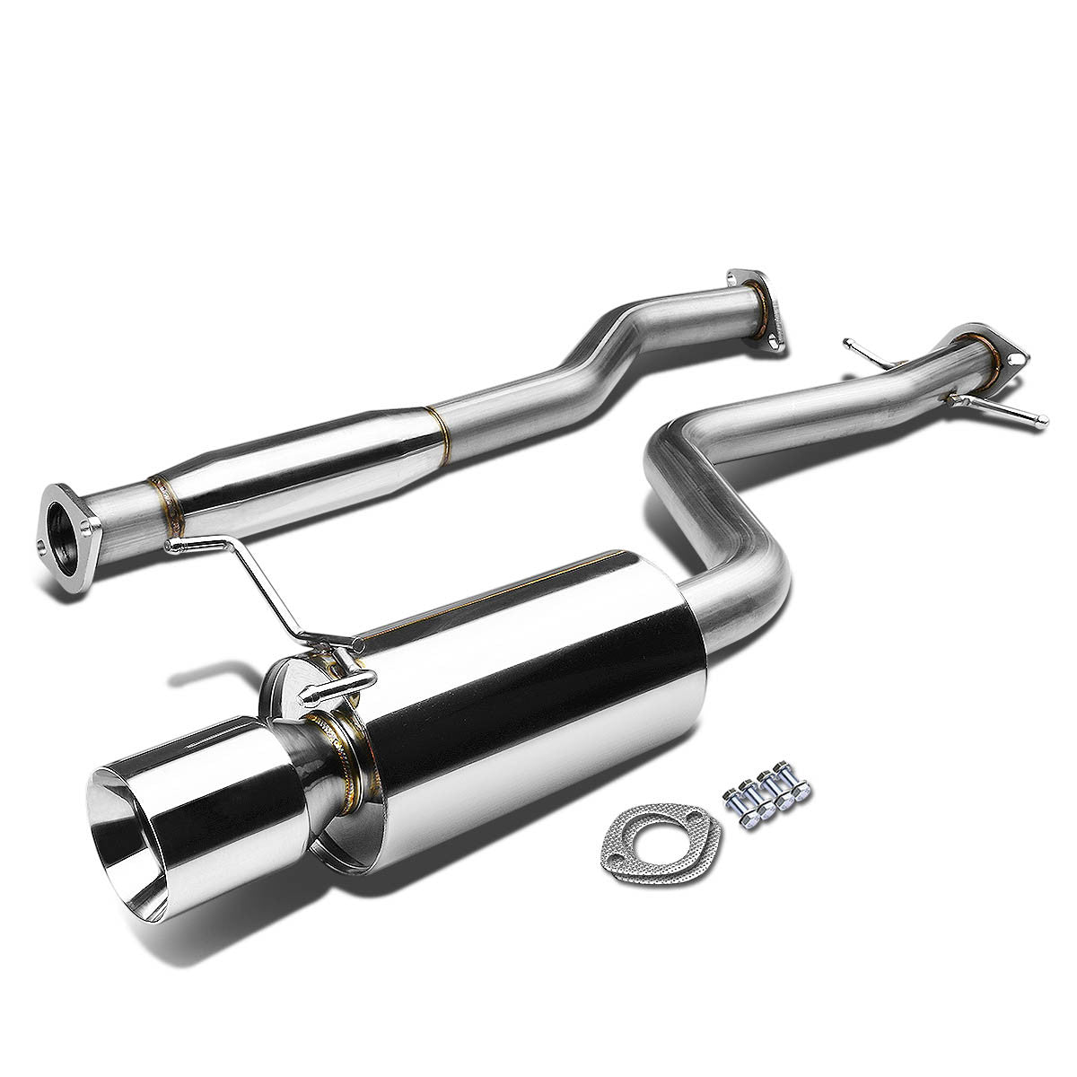 J2 Engineering, 01-05 Lexus IS300 Catback Exhaust System w/4 in. OD Double Walled Muffler Tip