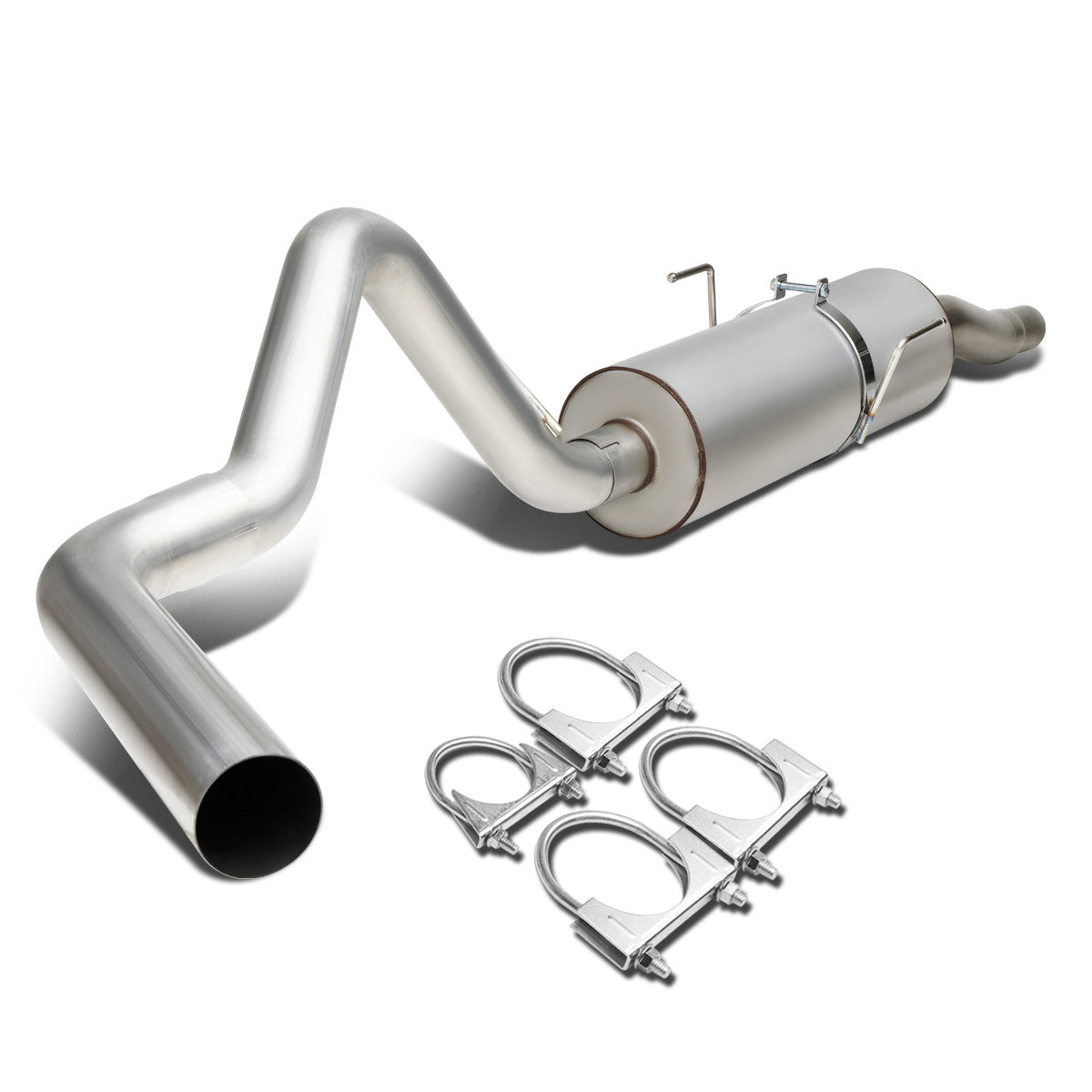 J2 Engineering, 02-05 Dodge Ram 1500 3.7L 4.7L 5.9L Standard/Quad Cab 3 in. OD Catback Exhaust System