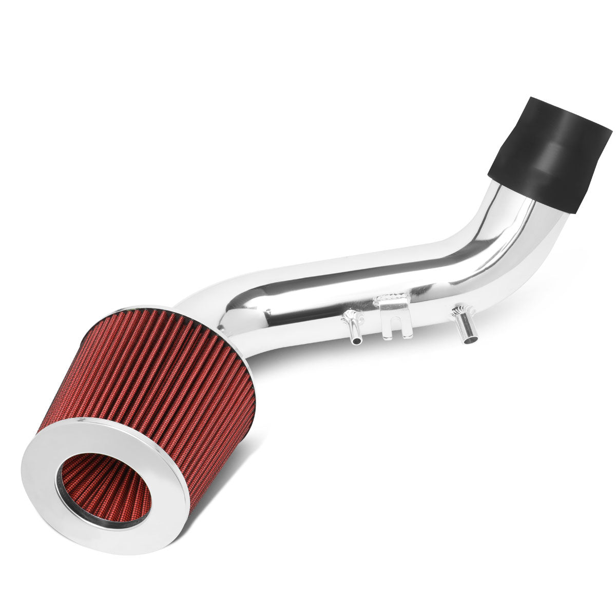 J2 Engineering, 02-05 Honda Civic Si Aluminum Short Ram Air Intake w/Red Cone Filter