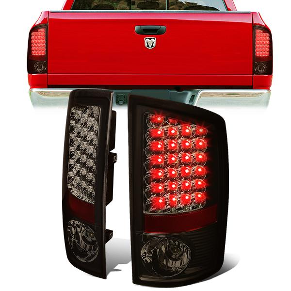 Nuvision Lighting, 02-06 Dodge Ram 1500 2500 3500 LED Rear Brake Tail Lights - Smoked