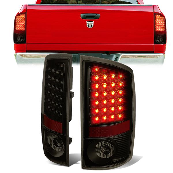 Nuvision Lighting, 02-06 Dodge Ram 1500 2500 3500 LED Rear Brake Tail Lights - Tinted