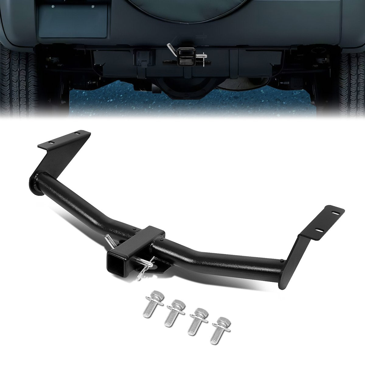 CAAP, 02-07 Jeep Liberty KJ Class-3 2" Tow Hitch Receiver w/Hitch Pin