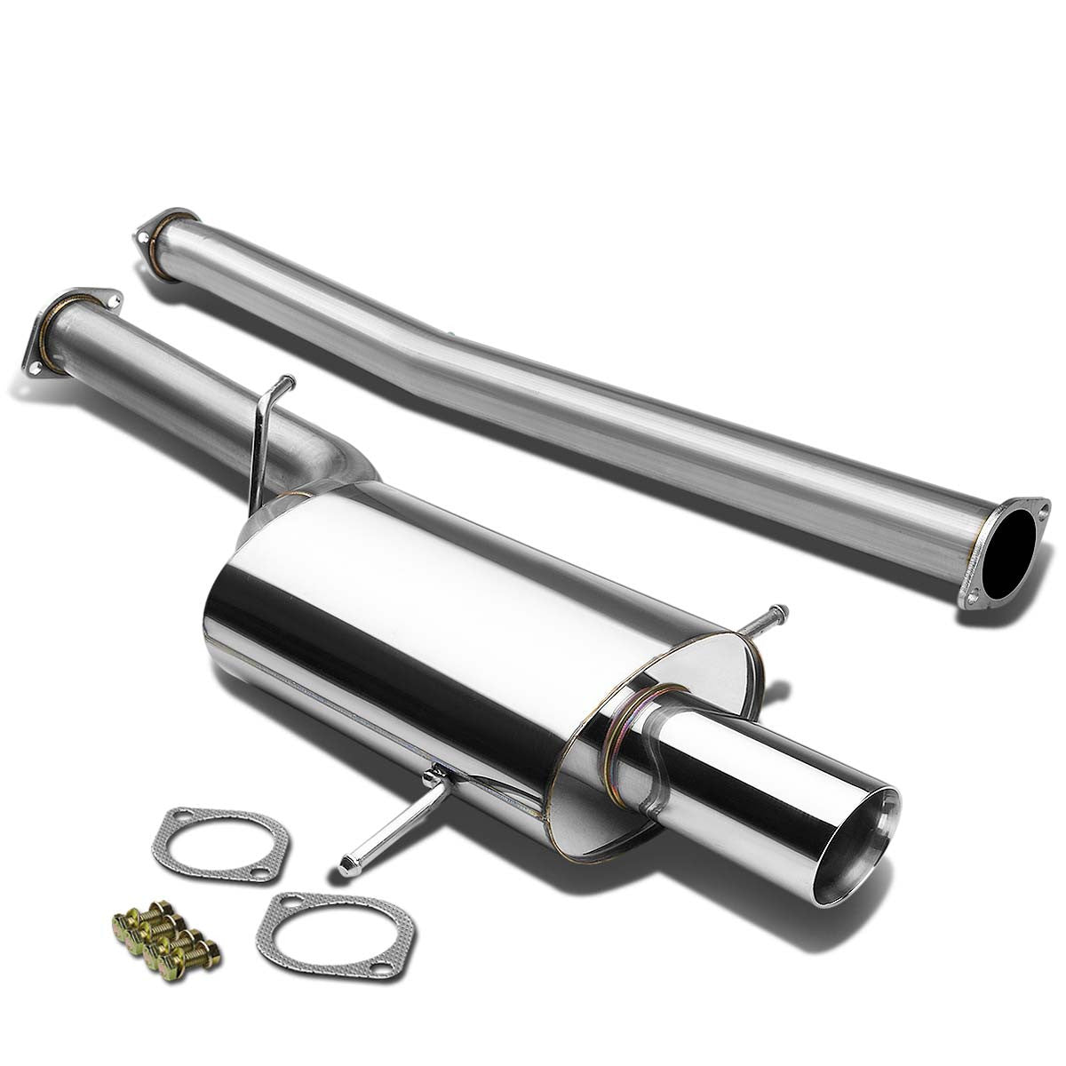 J2 Engineering, 02-07 Subaru Impreza WRX 2.0L 2.5L Turbo Catback Exhaust w/3.5 in. OD Muffler Tip