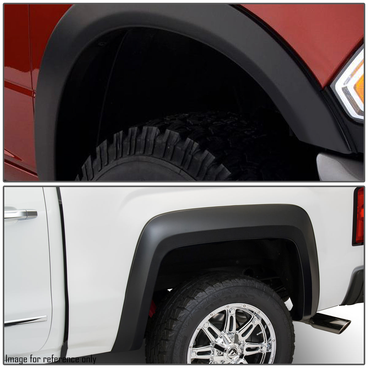 CAAP, 02-09 Dodge Ram 1500-3500 96" 78" 75.9" 76.3" 97.9" Fleetside Bed Fender Flares - Factory Style