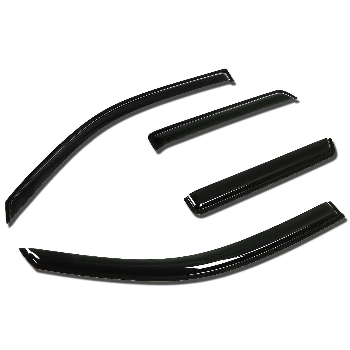 CAAP, 02-09 GMC Envoy Buick Rainier Tape-On Wind Deflectors Window Visors