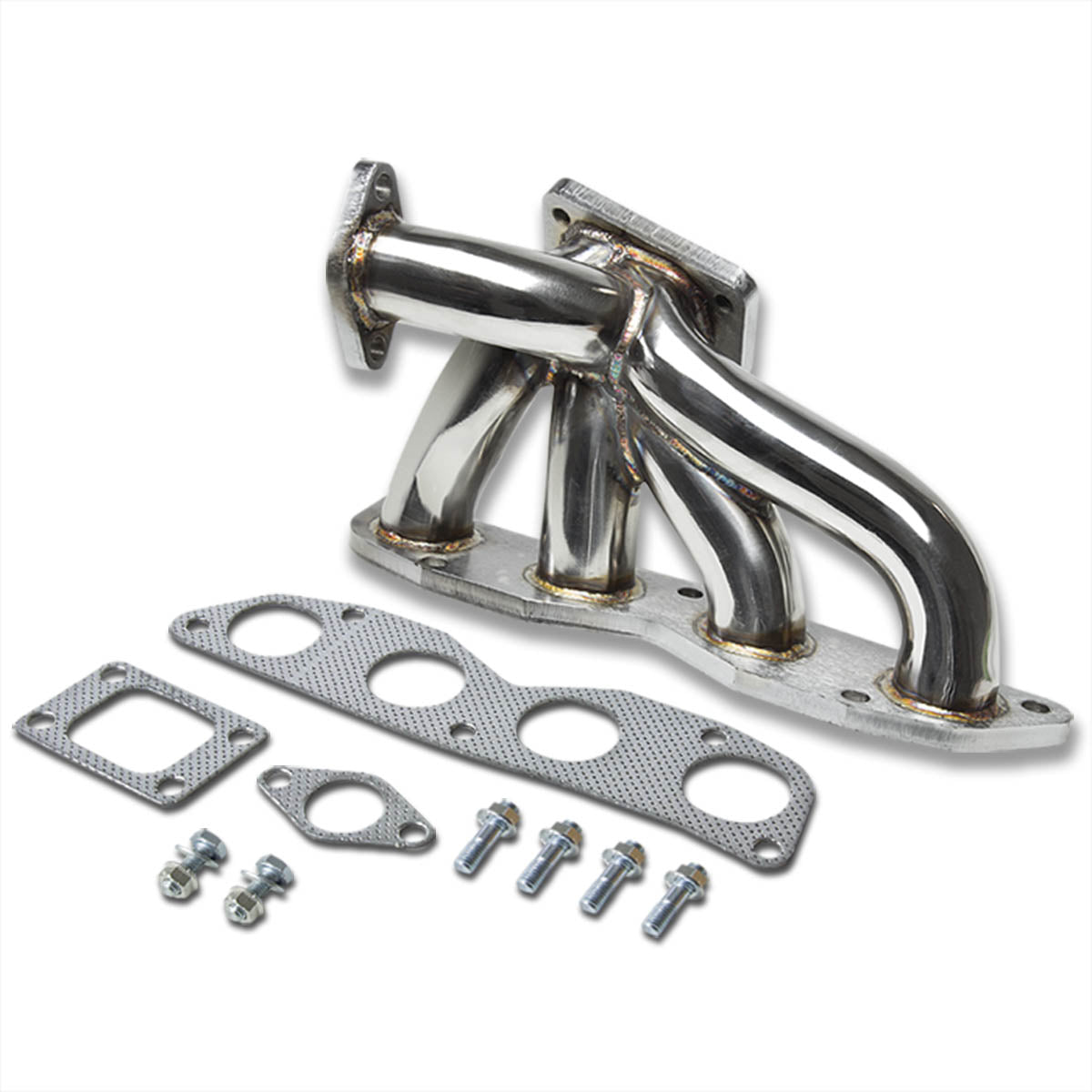 J2 Engineering, 02-11 Honda Civic Si EP3 FA5 FG2 02-06 Acura RSX 2.0L DC5 T3 Turbo Manifold - Stainless Steel