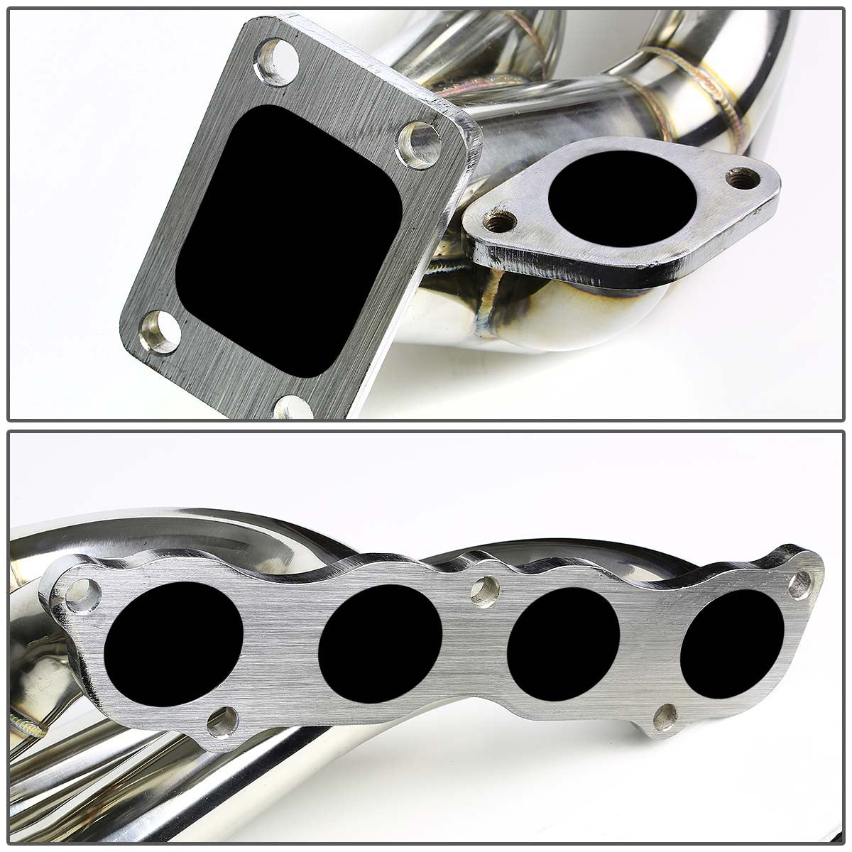 J2 Engineering, 02-11 Honda Civic Si EP3 FA5 FG2 02-06 Acura RSX DC5 2.0L DOHC Turbo Manifold - Stainless Steel