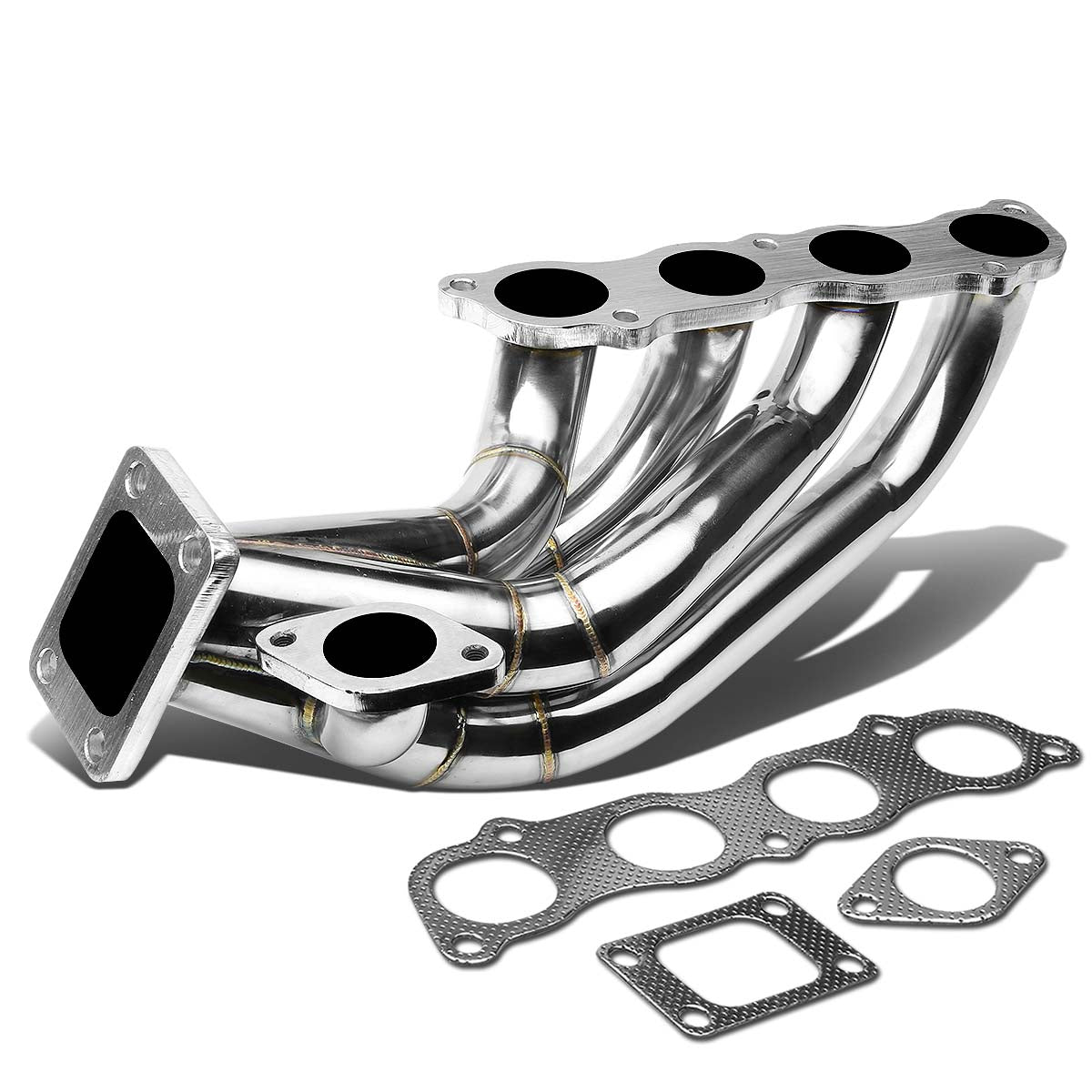 J2 Engineering, 02-11 Honda Civic Si EP3 FA5 FG2 02-06 Acura RSX DC5 2.0L DOHC Turbo Manifold - Stainless Steel