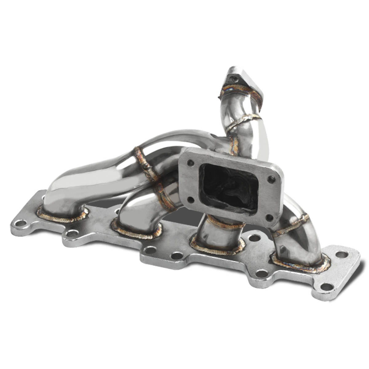 J2 Engineering, 03-05 Dodge Neon SRT-4 2.4L DOHC Turbocharged l4 T3/T4 Turbo Manifold - Stainless Steel