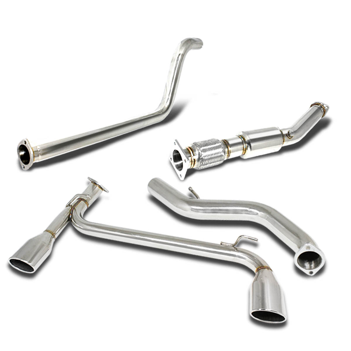 J2 Engineering, 03-05 Dodge Neon SRT-4 Catback Exhaust w/4.75 in. OD Muffler Tip