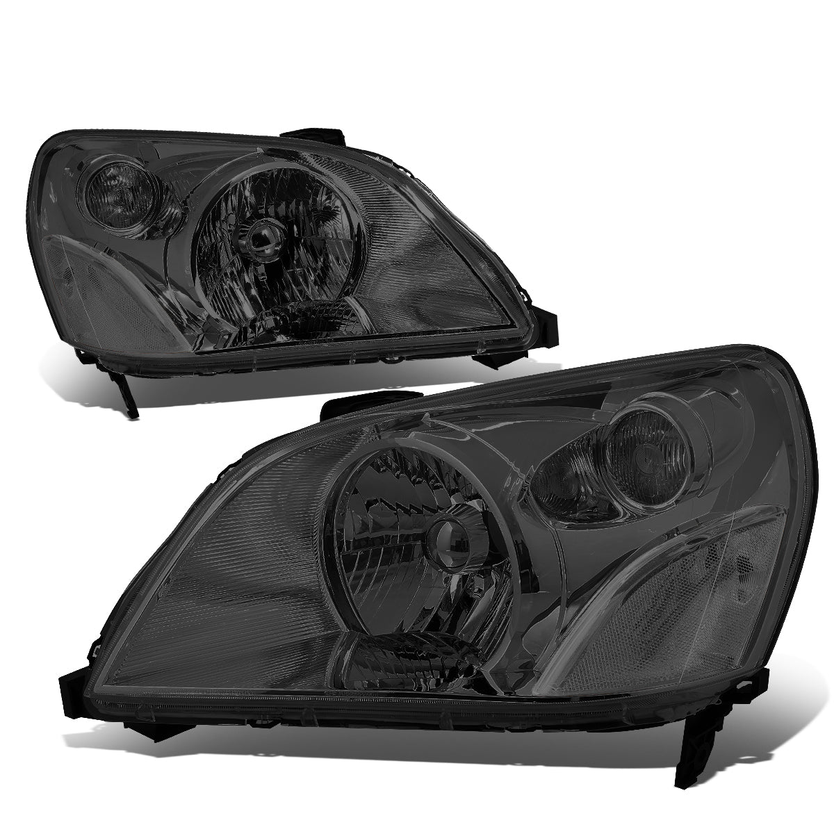 DNA Motoring, 03-05 Honda Pilot Headlights - Smoked Housing Clear Corner