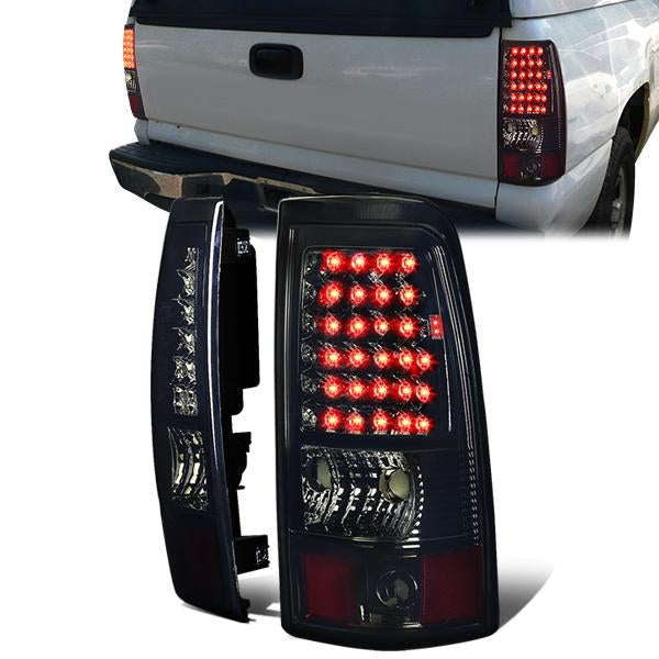 Nuvision Lighting, 03-07 Chevy Silverado GMC Sierra 1500 2500 3500 HD LED Tail Lights - Smoked