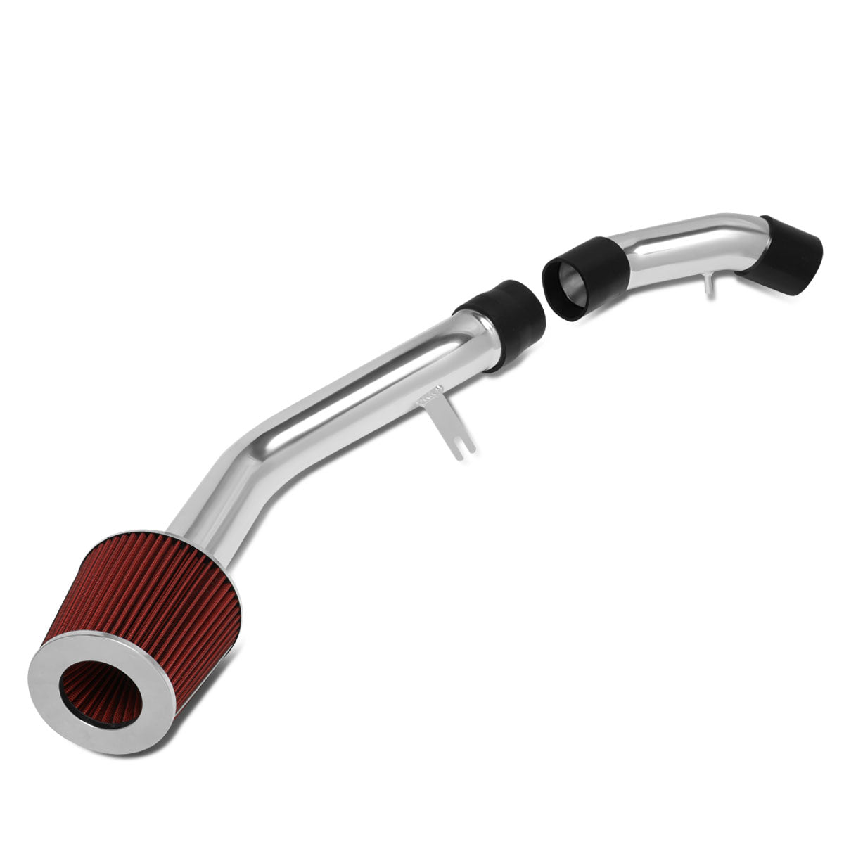 J2 Engineering, 03-08 Hyundai Tiburon 2.0L L4 Aluminum Cold Air Intake w/Red Cone Filter