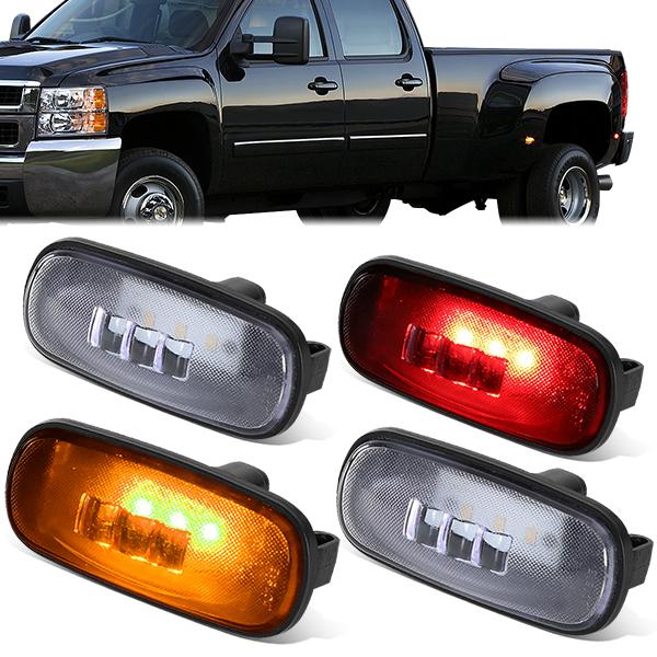 Nuvision Lighting, 03-09 Dodge Ram 2500 3500 Rear Dually Fender LED Side Marker Lights