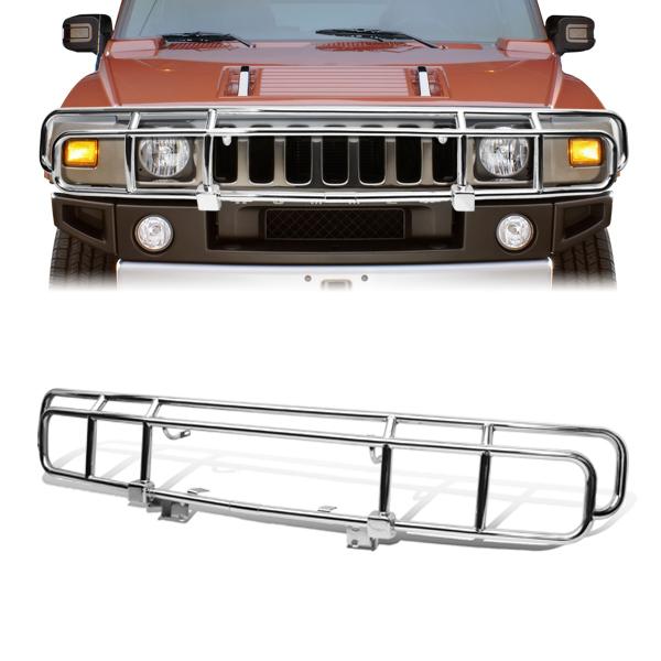 CAAP, 03-09 Hummer H2 Factory Style Brush Grille Guard - Stainless Steel