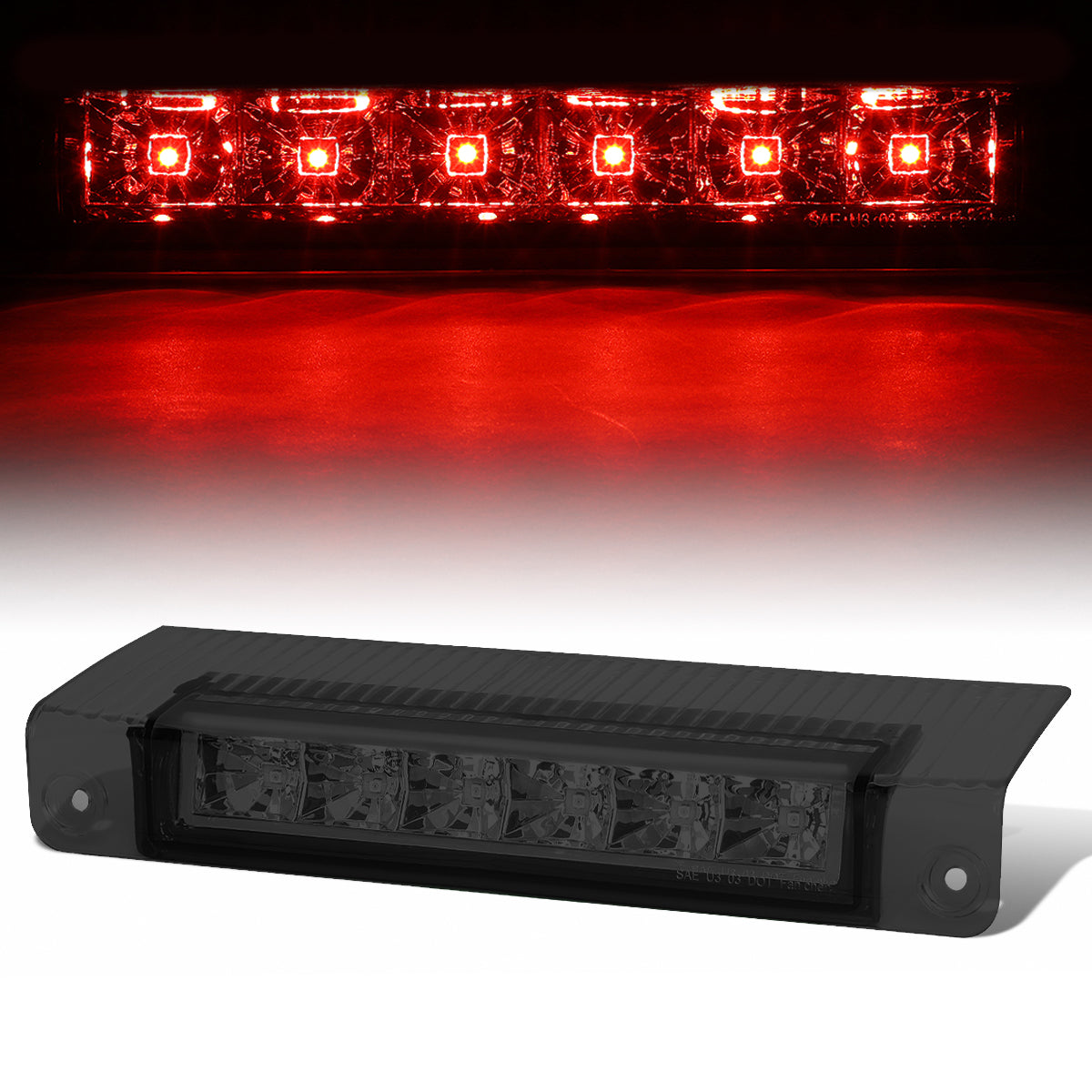 Nuvision Lighting, 03-17 Chevy Express GMC Savana 1500 2500 3500 LED 3rd Brake Light - Smoked Lens