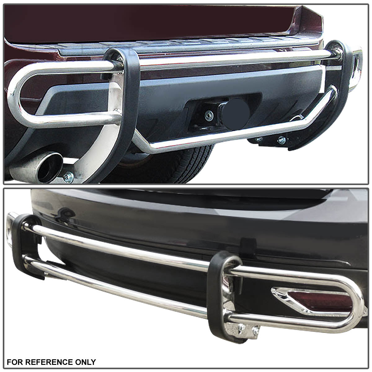 CAAP, 03-20 Toyota 4Runner Lexus GX470 Rear Bumper Guard w/Mouting Brackets - Stainless Steel