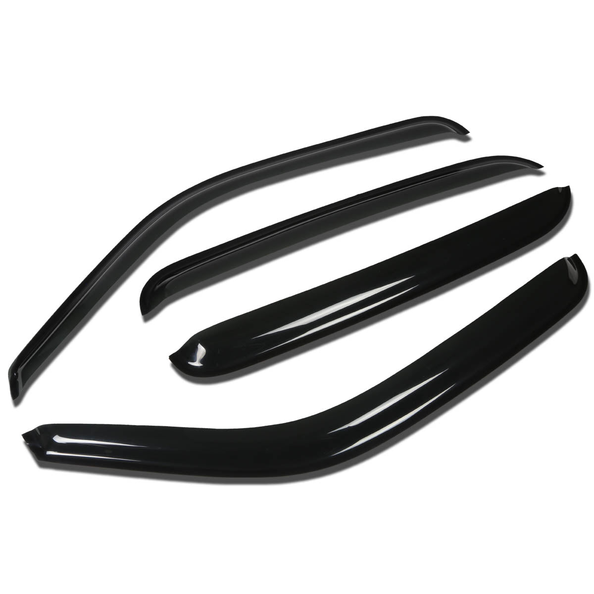 CAAP, 04-07 Chevy Silverado GMC Sierra Tape-On Wind Deflectors Window Visors