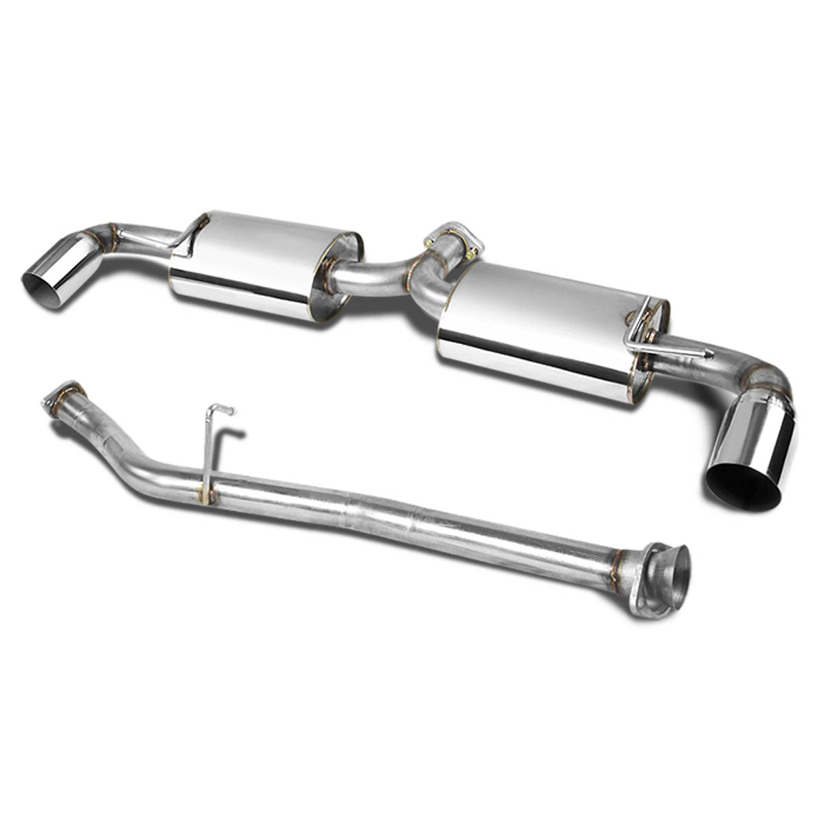 J2 Engineering, 04-08 Mazda RX-8 Catback Exhaust System w/3.5 in. OD Muffler Tip