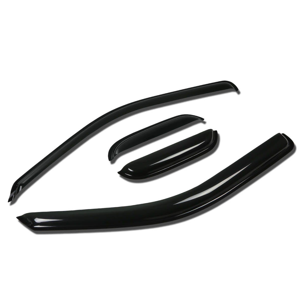 CAAP, 04-11 Chevy Colorado GMC Canyon Tape-On Wind Deflectors Window Visors