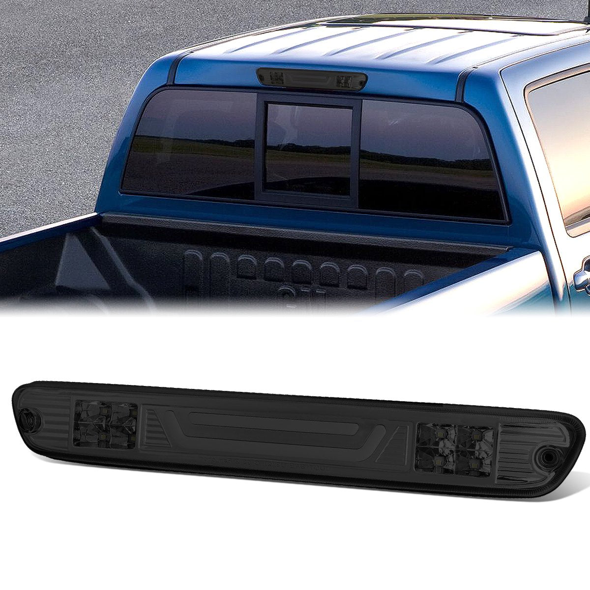 Nuvision Lighting, 04-12 Chevy Colorado GMC Canyon LED Bar 3rd Brake Light+Cargo Lamp - Smoked Lens