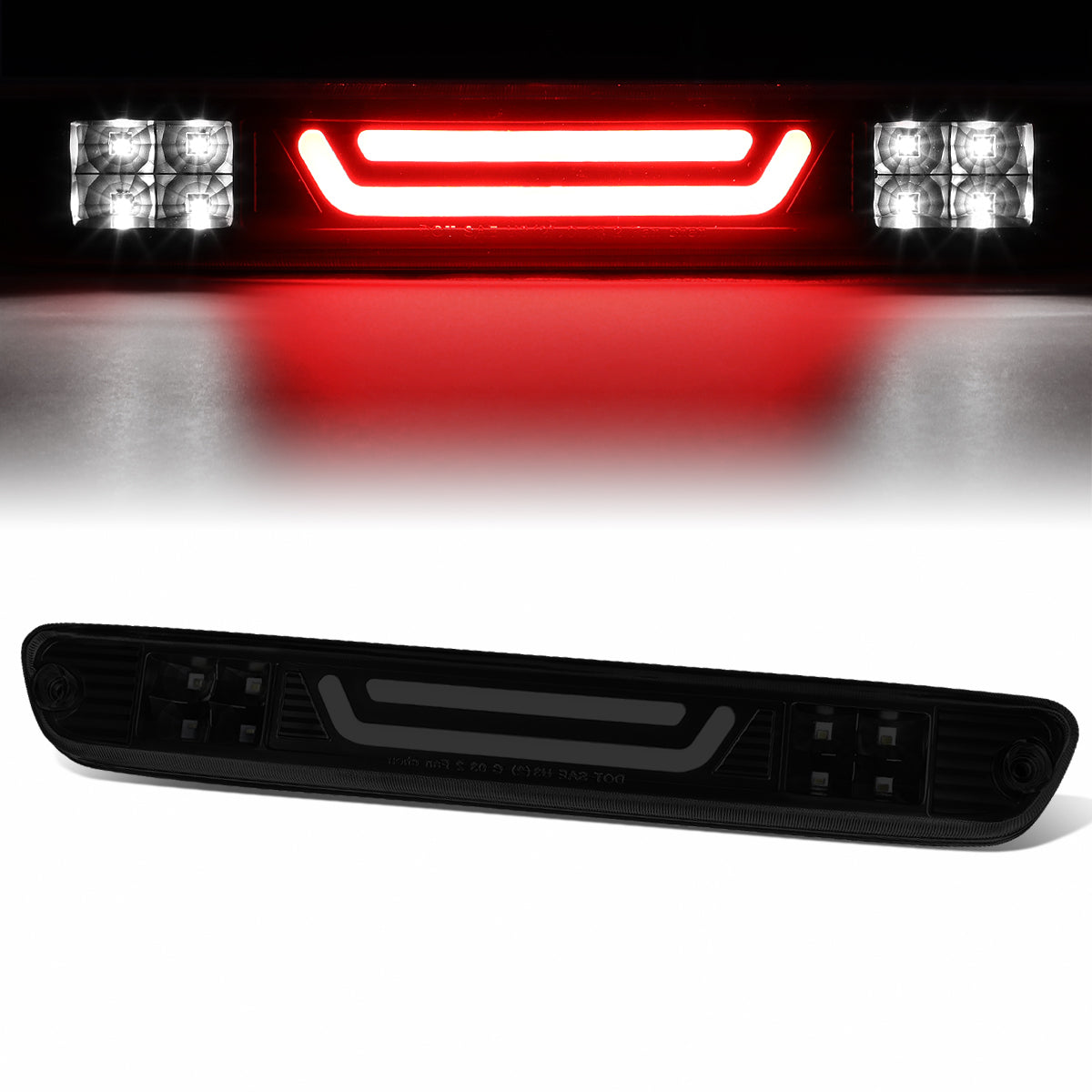 Nuvision Lighting, 04-12 Chevy Colorado GMC Canyon LED Bar 3rd Brake Light+Cargo Lamp - Tinted Lens