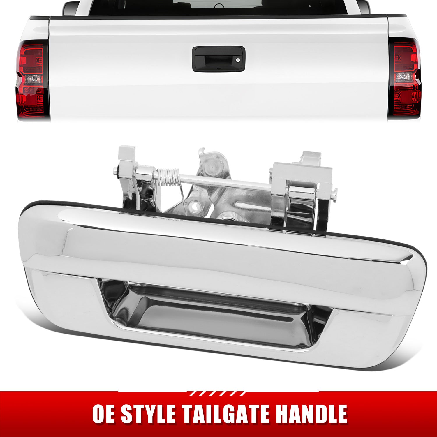 CAAP, 04-12 Chevy Colorado GMC Canyon Rear Outer Tailgate Handle - Chrome