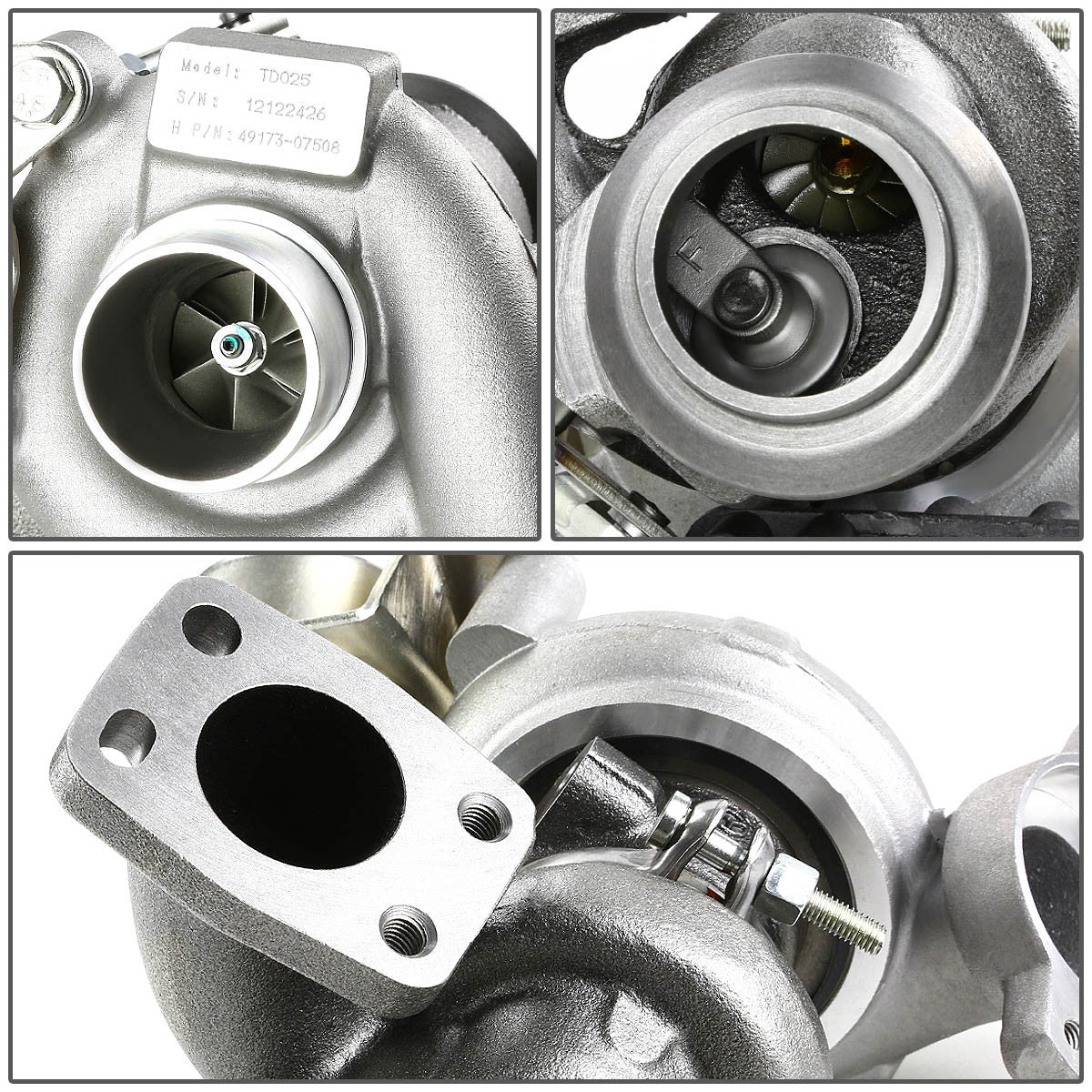 J2 Engineering, 04-13 Volvo S40 Ford Fiesta VI Peugeot 206 Focus II Fusion Fiat Scudo Mjt JTD TDCi - 90HP TD025 Turbo Charger