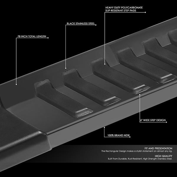 CAAP, 04-14 Ford F-150 Super Cab 6"OD Side Step Bar Running Boards - Stainless Steel