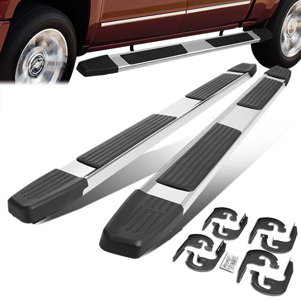 CAAP, 04-14 Ford F150 Crew Cab 6" Flat Side Step Bar Running Boards - Stainless Steel