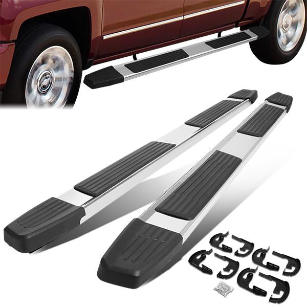 CAAP, 04-14 Ford F150 Crew Cab 6" OD Flat Step Bar Running Boards - Stainless Steel