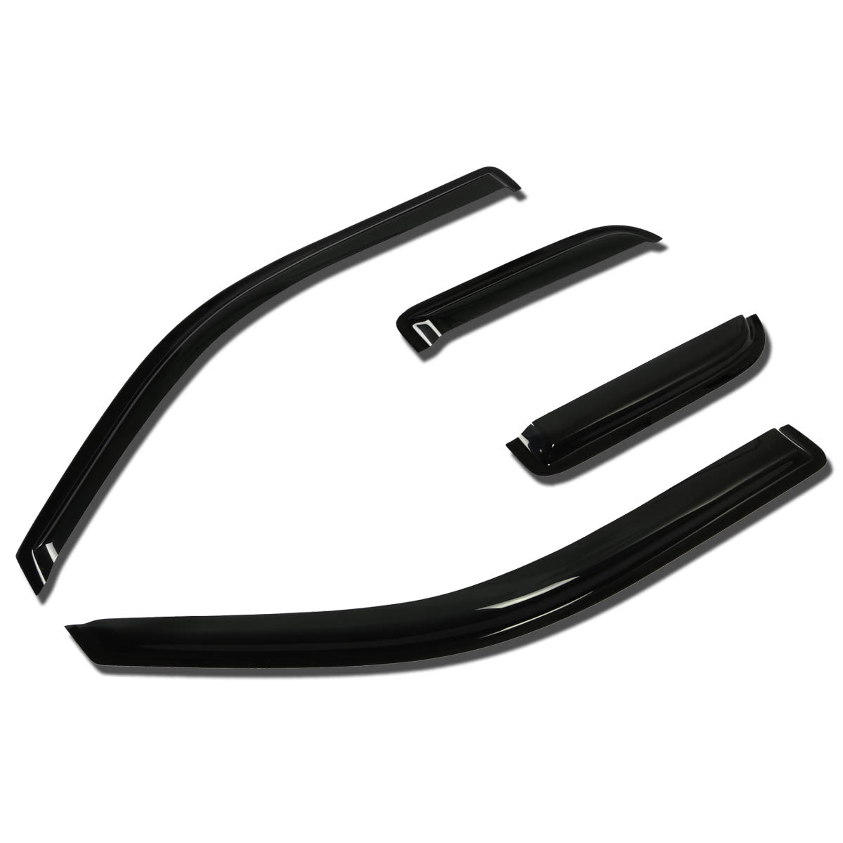 CAAP, 04-14 Ford F150 Extended Cab Tape-On Wind Deflectors Window Visors