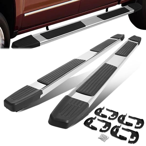 CAAP, 04-14 Ford F150 Extended Super Cab 6" W Flat Side Step Bar Running Boards - Stainless Steel