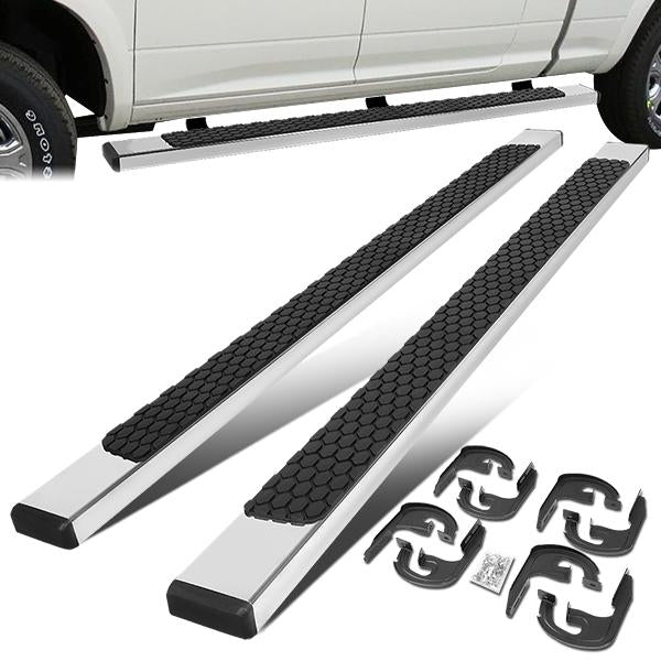 CAAP, 04-14 Ford F150 SuperCrew Cab 5" Flat Side Step Bar Running Boards - Stainless Steel