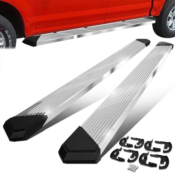 CAAP, 04-14 Ford F150 SuperCrew Cab 6.25" Flat Side Step Bar Running Boards - Stainless Steel