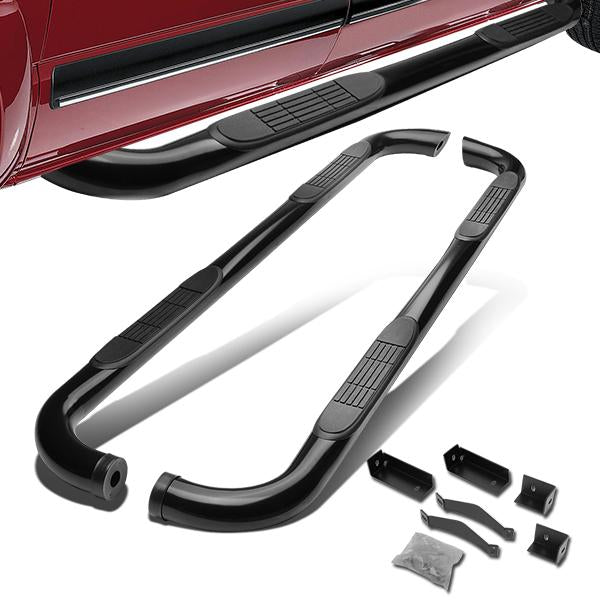 CAAP, 04-15 Nissan Titan Crew Cab 3" OD Tubing Side Steps Nerf Bar - Black