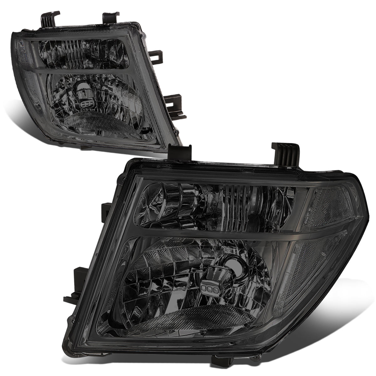 DNA Motoring, 05-08 Nissan Frontier Pathfinder Headlights - Smoked Housing Clear Corner