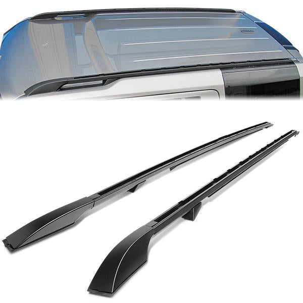 DNA Motoring, 05-09 Land Rover LR3 10-16 LR4 Bolt-On Roof Rack Side Rail Bars - Aluminum