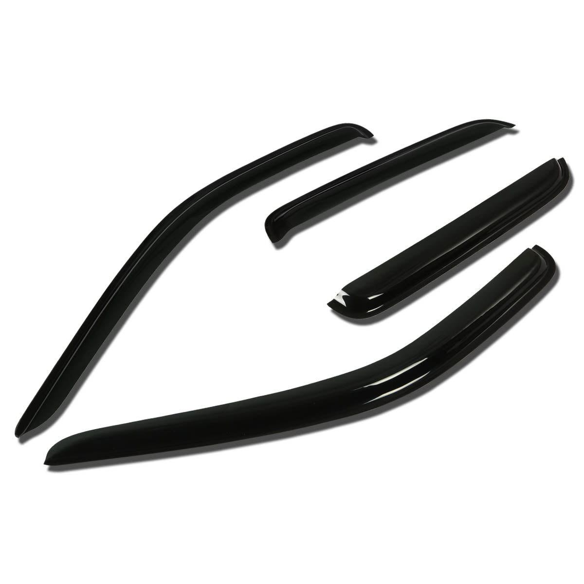 CAAP, 05-10 Dodge Dakota Quad Cab Tape-On Wind Deflectors Window Visors