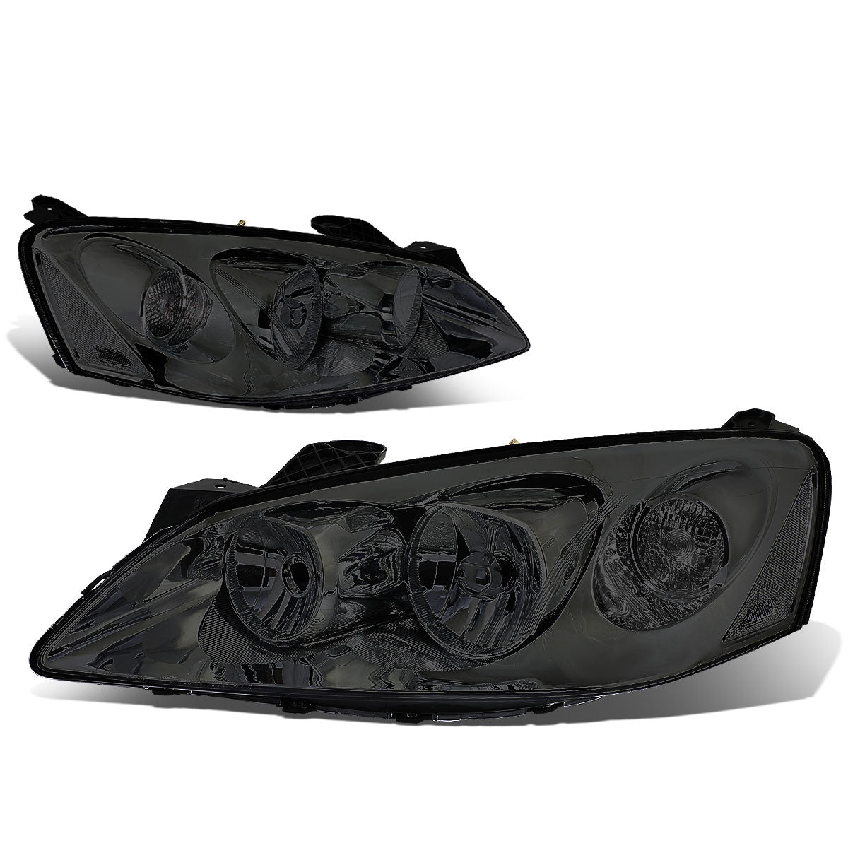 DNA Motoring, 05-10 Pontiac G6 Headlights - Smoked Housing Clear Corner